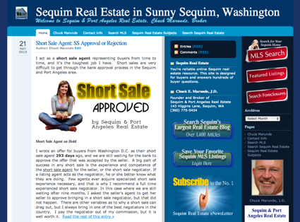 Sequim Real Estate Blog Upgrade