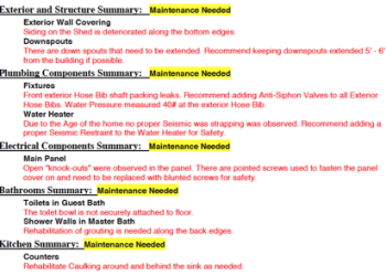 Home Inspection Report